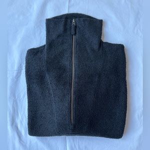 Barefoot Dreams Half Zip Pullover Black Size S